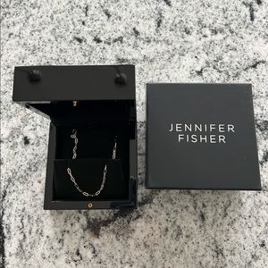 Jennifer Fisher Jewelry Small Long Link Chain Necklace-14k Solid Yellow Gold-15”